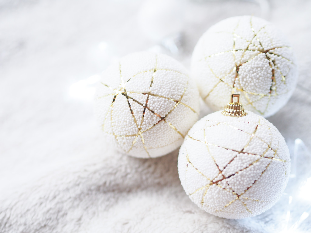 极简冬天新年圣诞节装饰背景图片