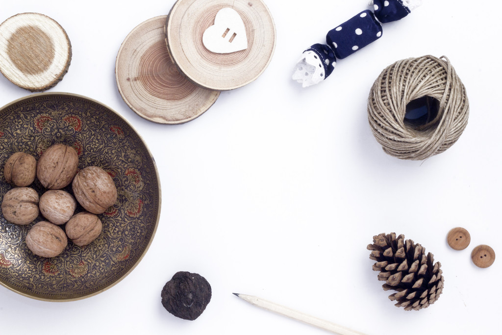 简约创意圣诞节装饰边框背景图片