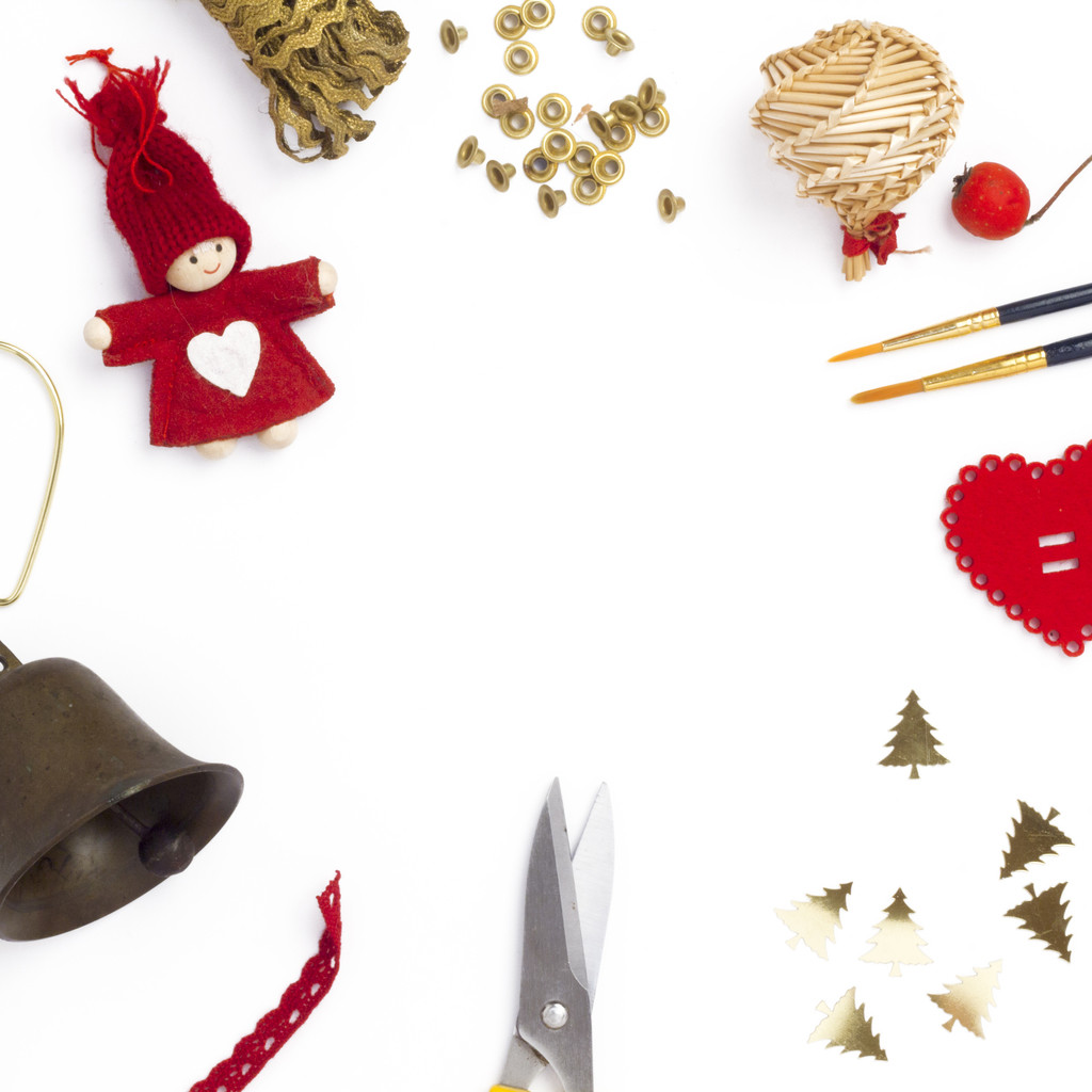 简约创意圣诞节装饰边框背景图片