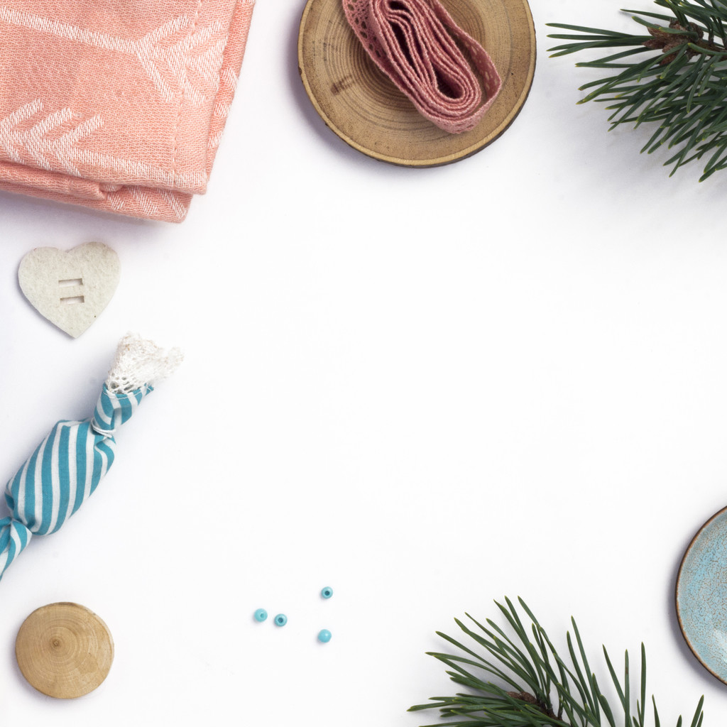 简约创意圣诞节装饰边框背景图片