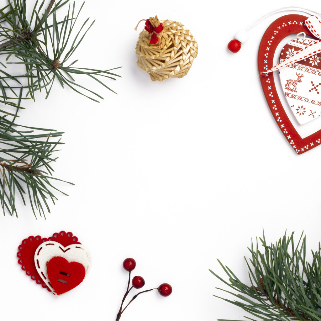 简约创意圣诞节装饰边框背景图片