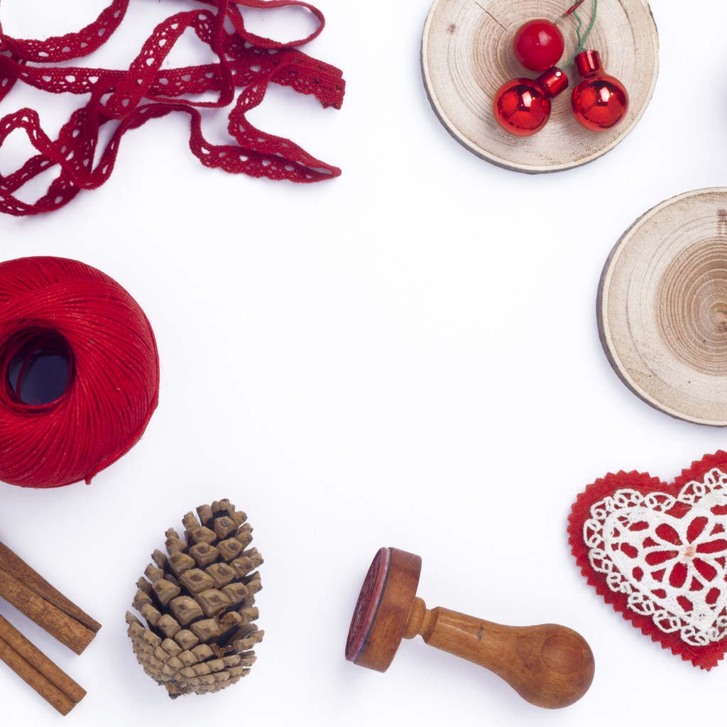 简约创意圣诞节装饰边框背景图片