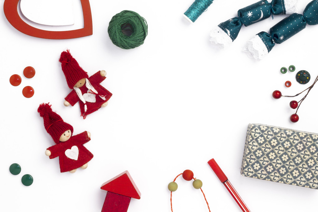 简约创意圣诞节装饰边框背景图片