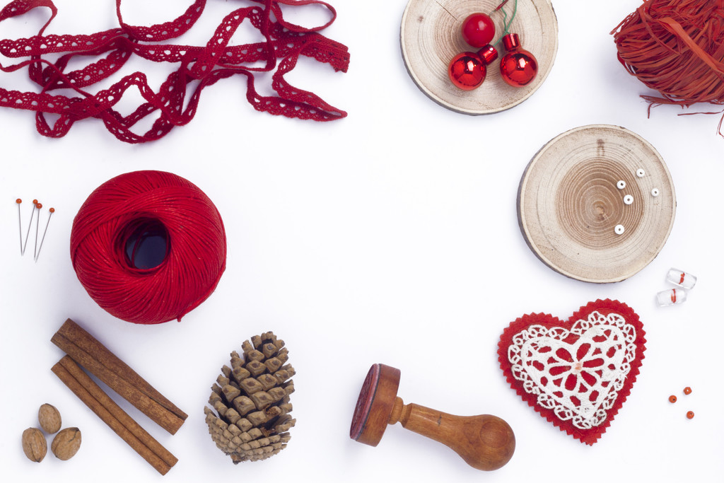 简约创意圣诞节装饰边框背景图片