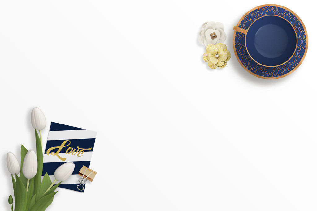 创意个性简约蓝色背景图片