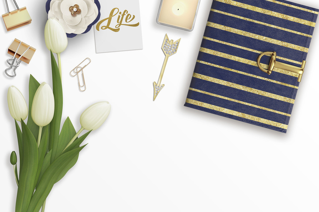 创意个性简约蓝色背景图片