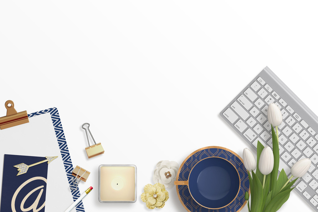 创意个性简约蓝色背景图片