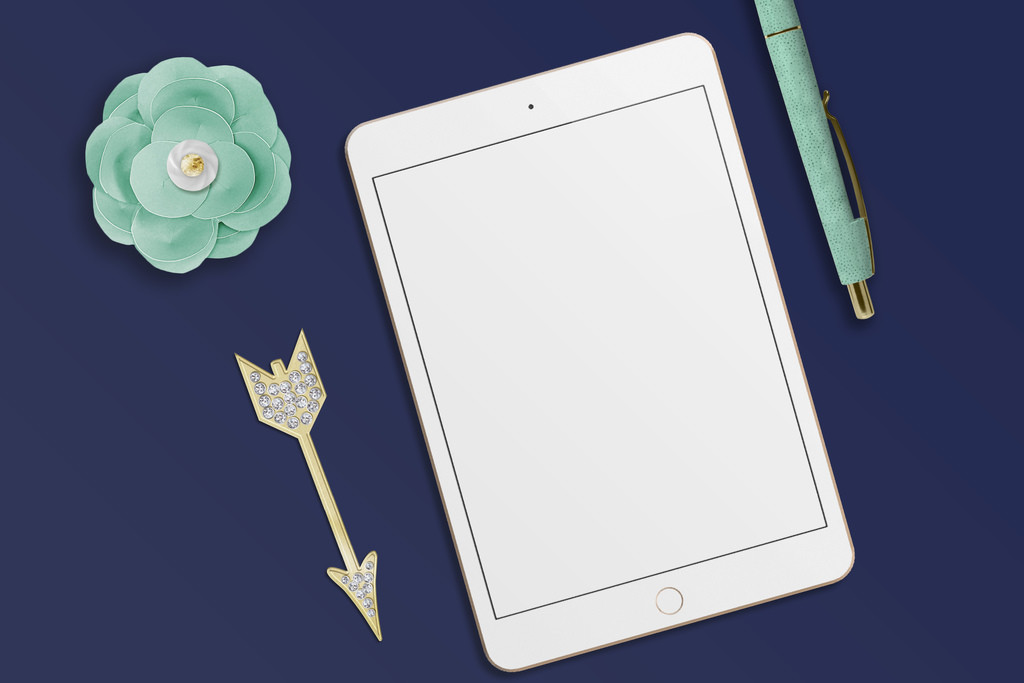 创意个性简约蓝色背景图片