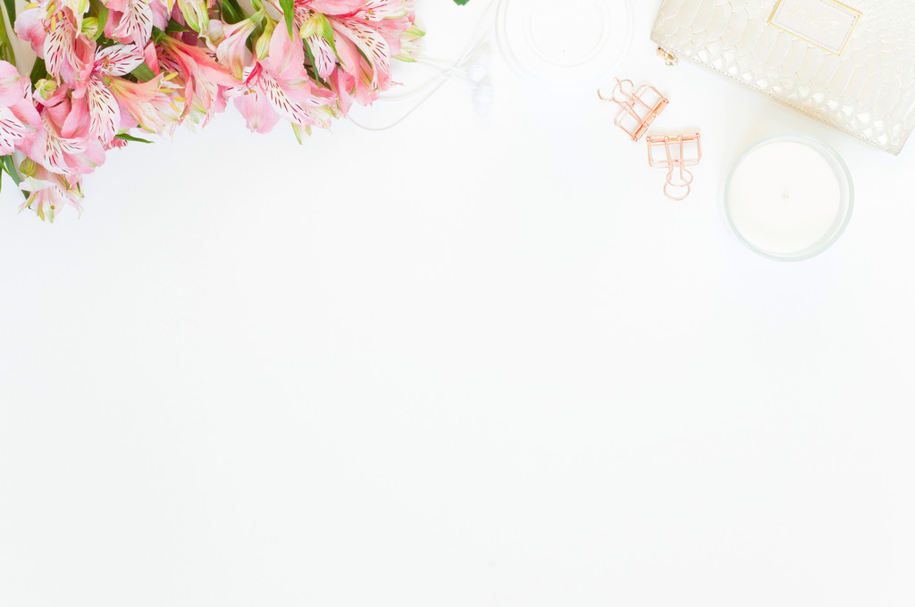 春天创意极简金色女性饰品图片