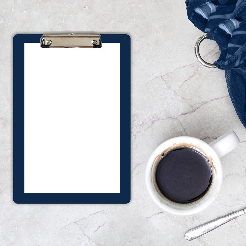 简约艺术感蓝色花卉图片