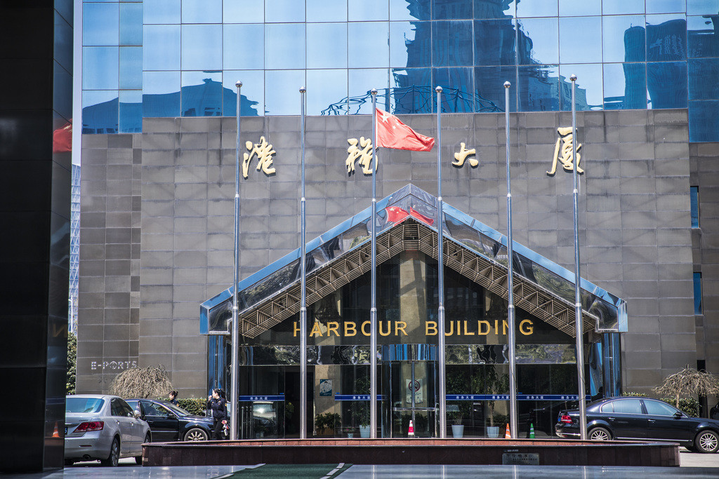 商务城市上海建筑物背景图片