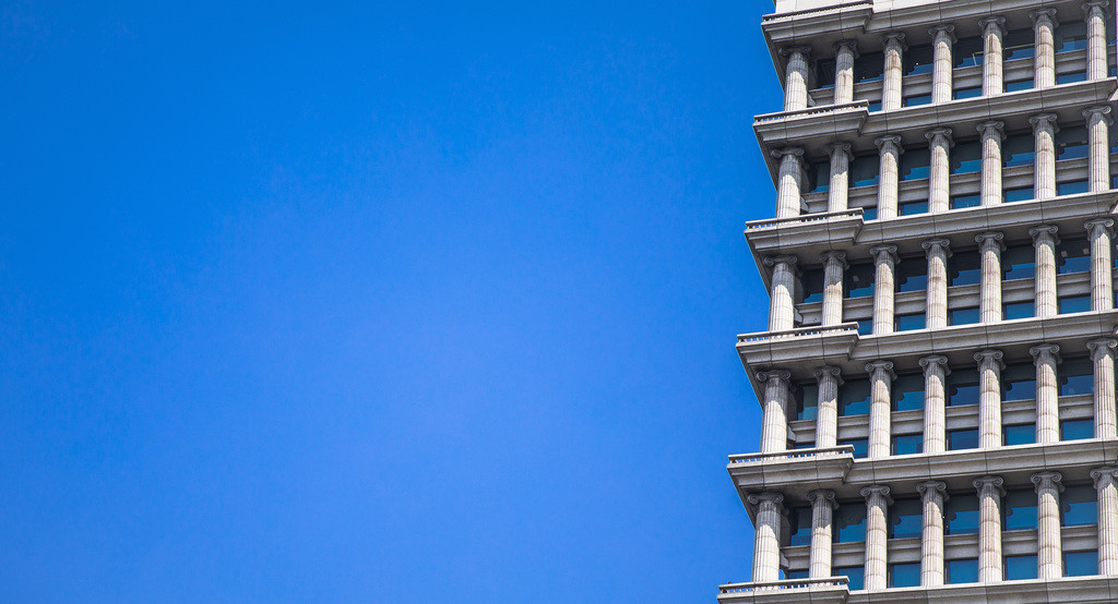 商务城市上海建筑物背景图片