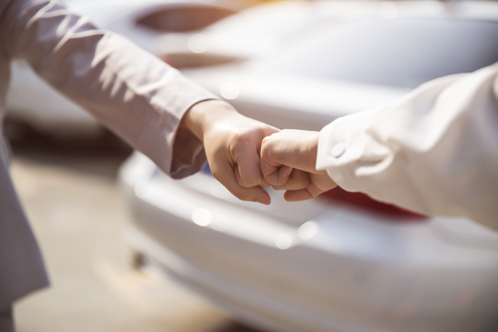 商务交谈胜利成功背景图片