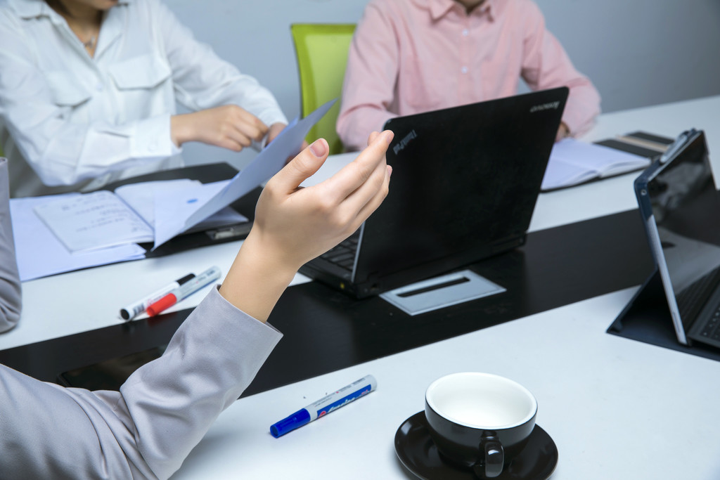 商务团队合作交流背景图片