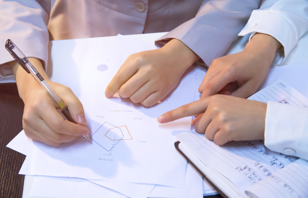 商务团队合作交流背景图片