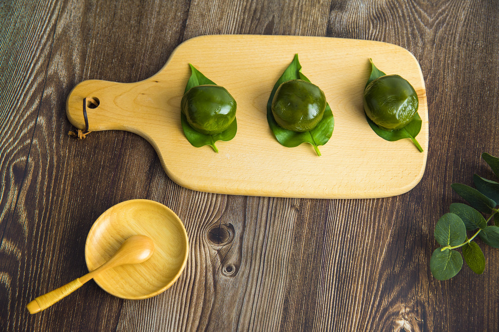 清明节青团背景图片