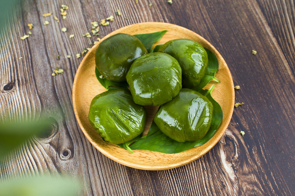 清明节青团背景图片