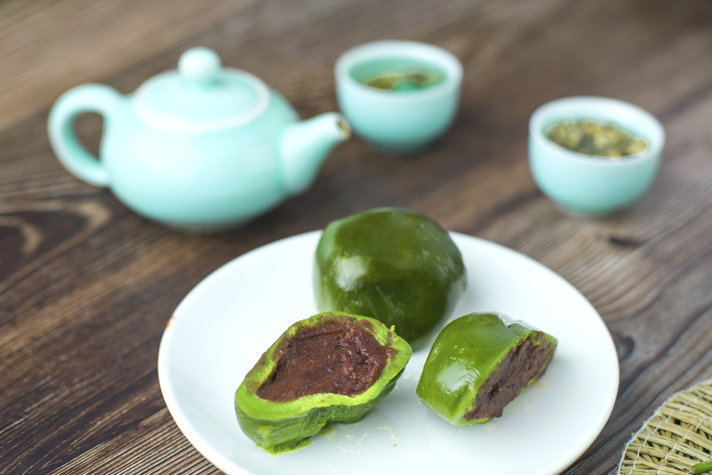 清明节青团背景图片