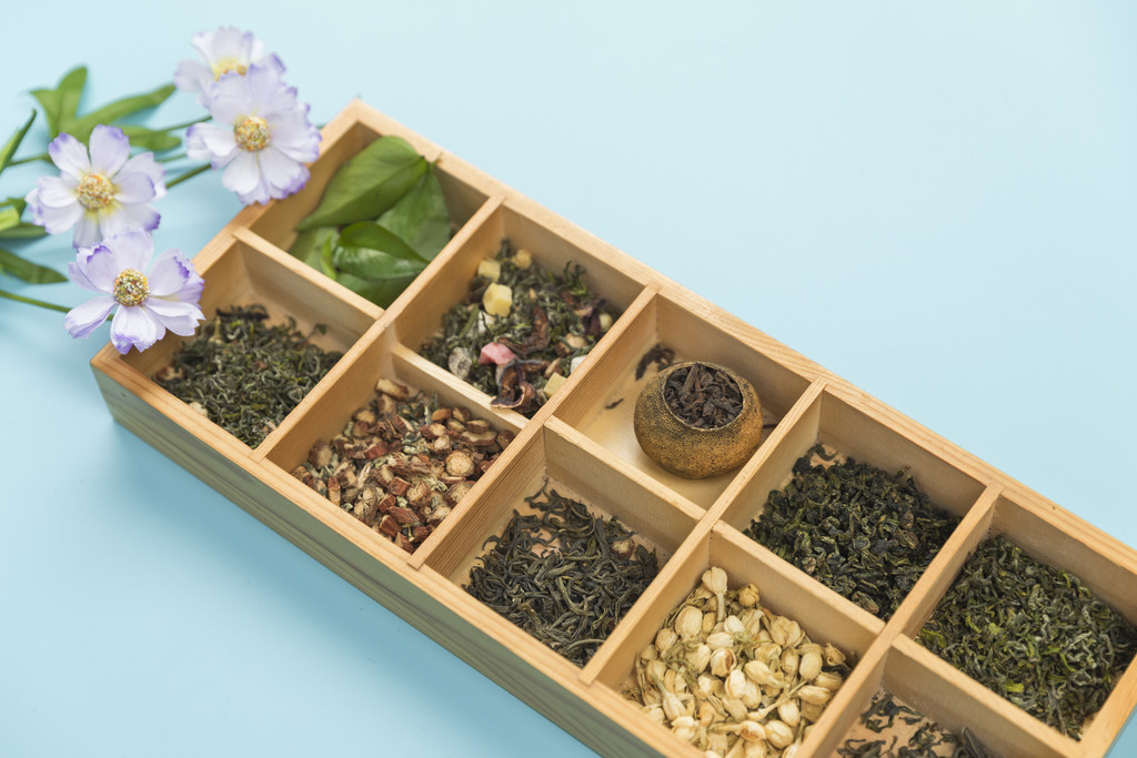 茶叶果茶分类背景图片