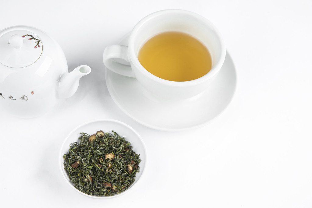 春季新茶喝茶背景图片