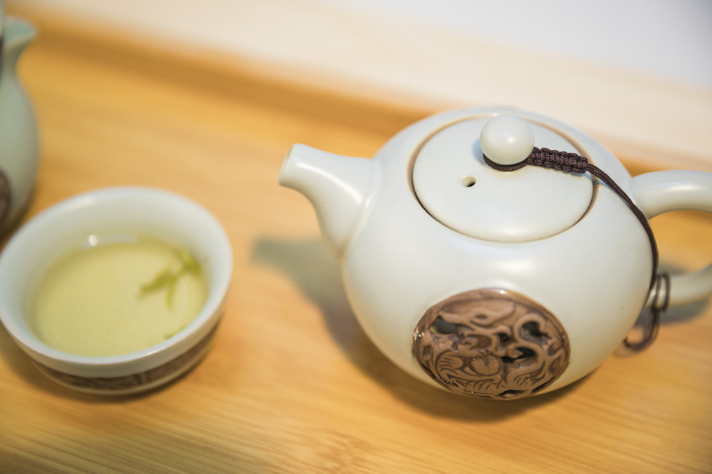 春季新茶喝茶背景图片