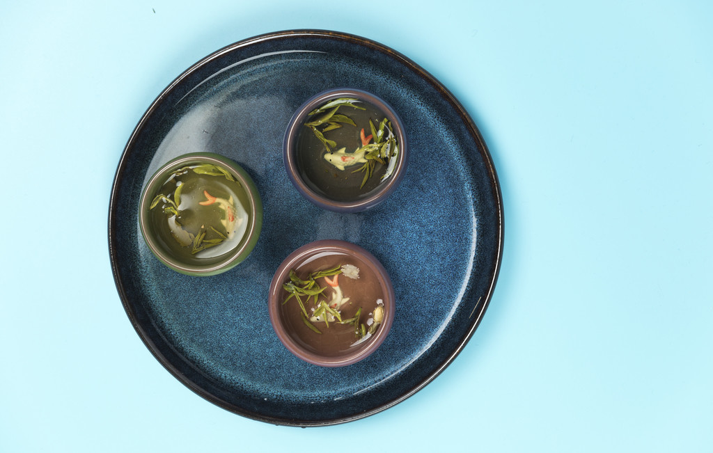 特写茶水背景图片