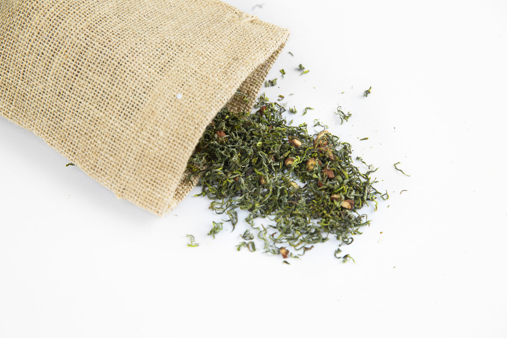 春季茶叶花茶背景图片