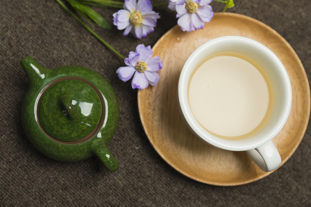 茶叶泡茶喝茶背景图片