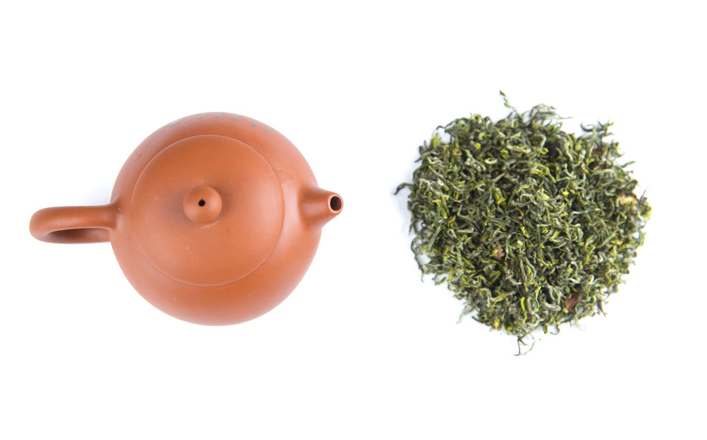 春季新茶喝茶背景图片