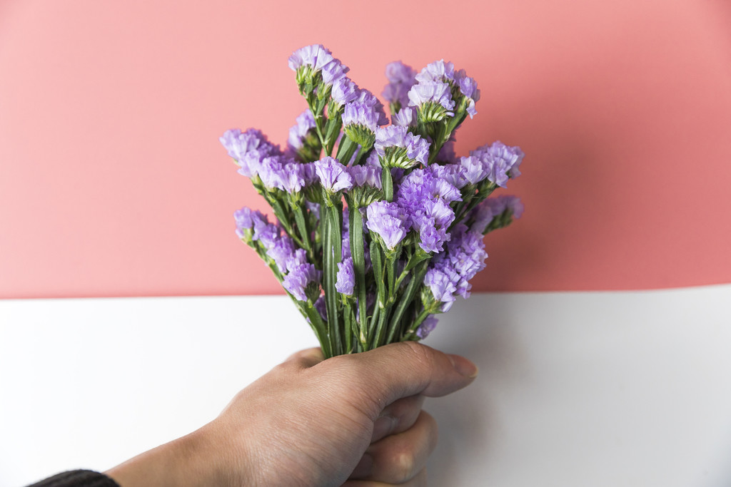 小清新鲜花礼物背景图片 