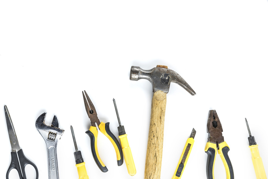 五一劳动节劳动工具背景图片