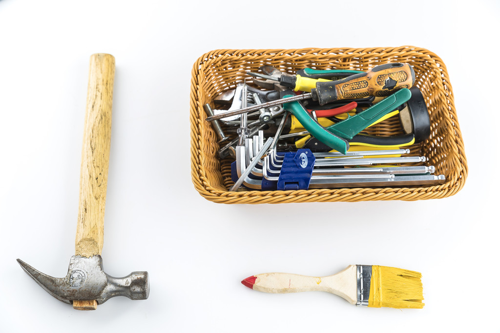 五一劳动节劳动工具背景图片