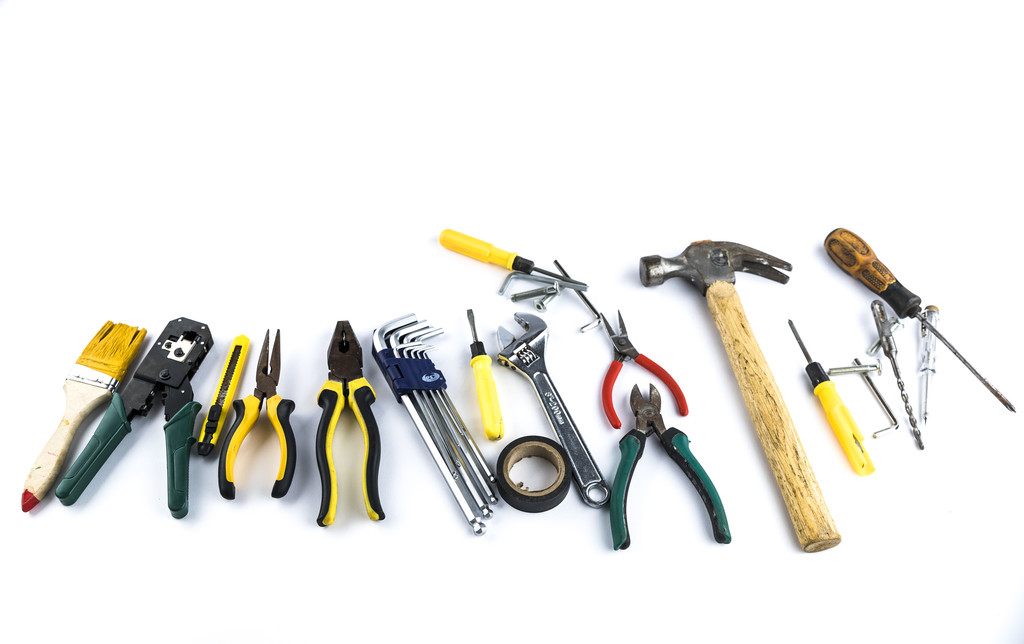 五一劳动节劳动工具背景图片