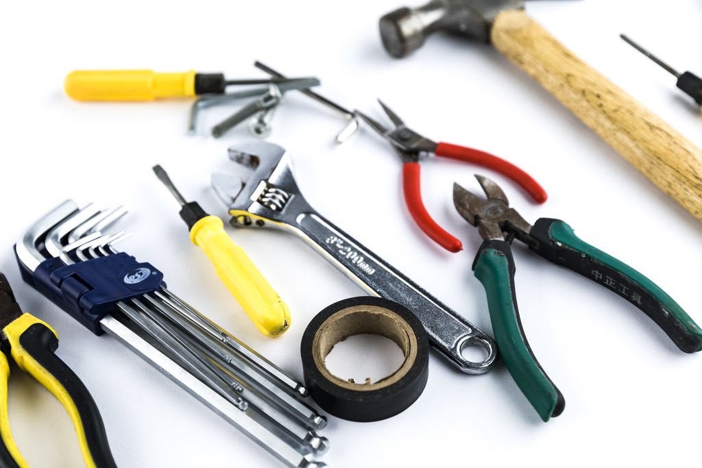 五一劳动节劳动工具背景图片