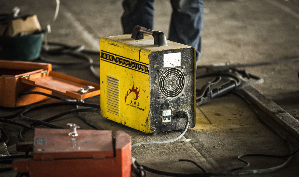 工地装修工具背景图片