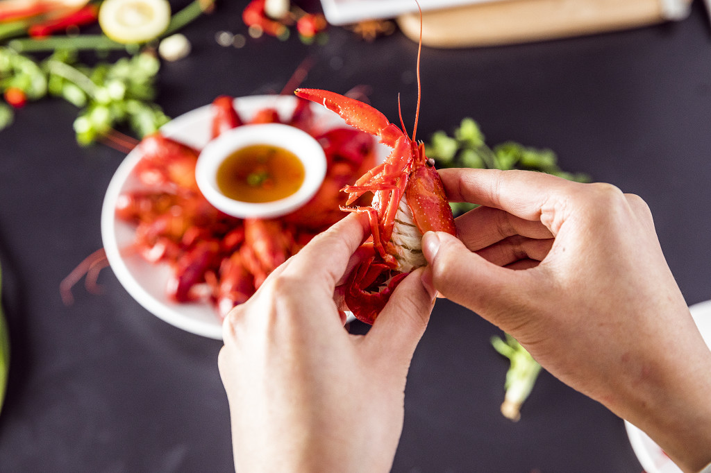 美食餐饮吃小龙虾