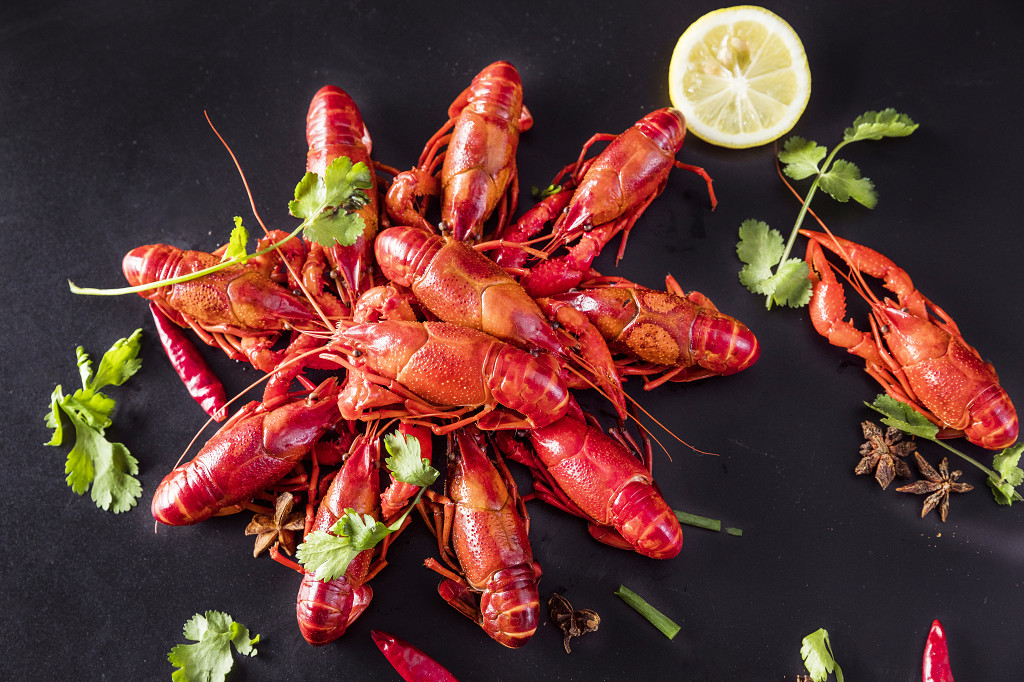 美味新鲜麻辣小龙虾