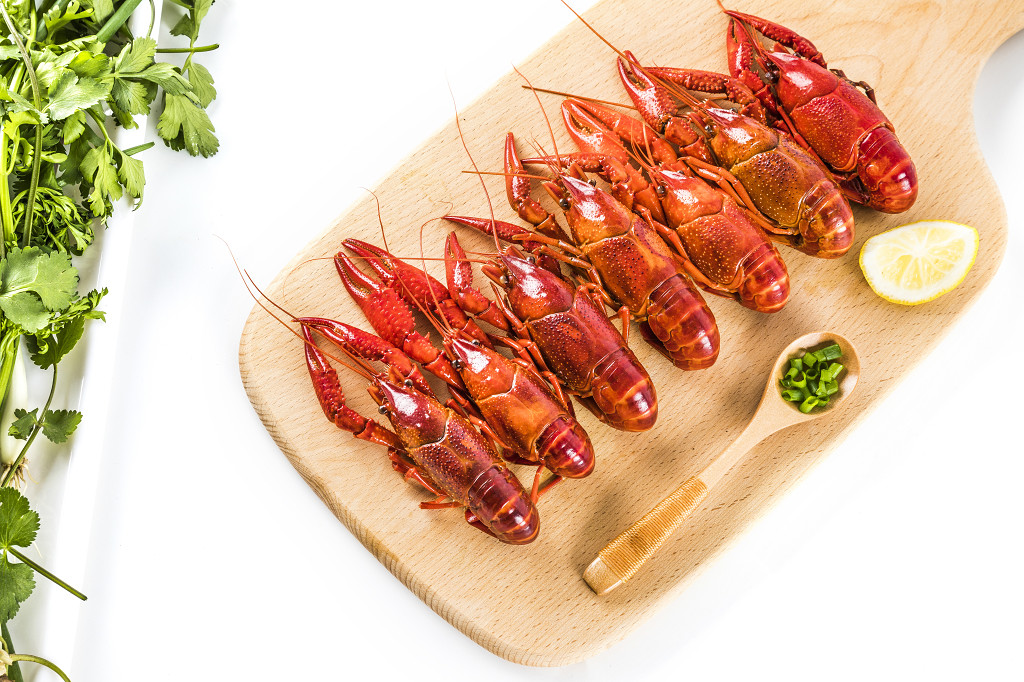 美食美味新鲜麻辣小龙虾