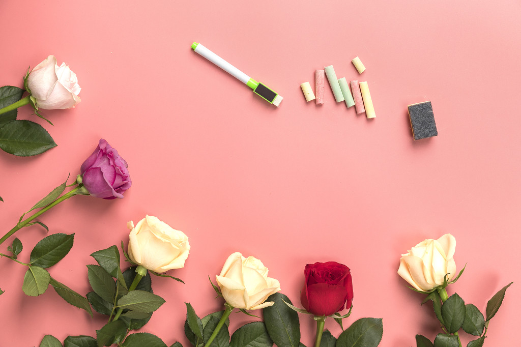 情人节玫瑰花背景图片