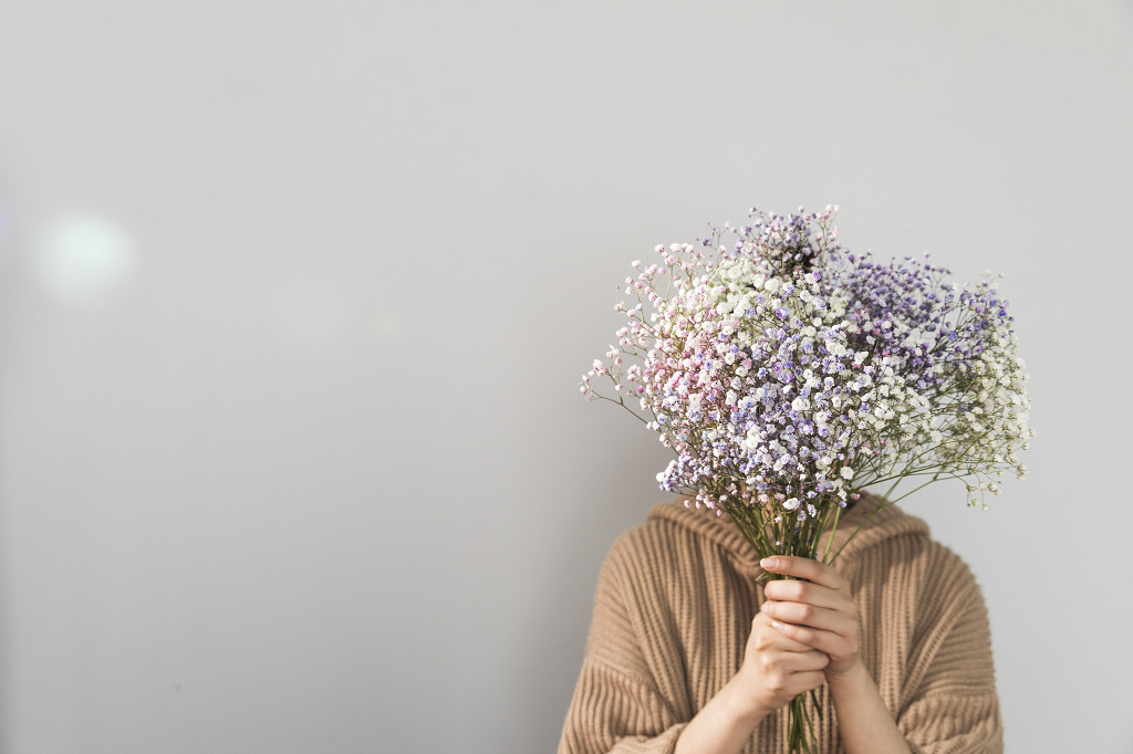 春天花卉满天星背景图片