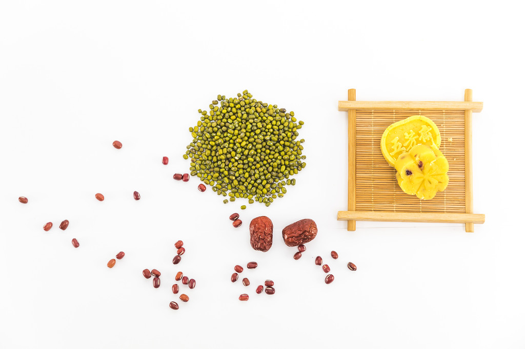 端午节日绿豆糕糕点图片