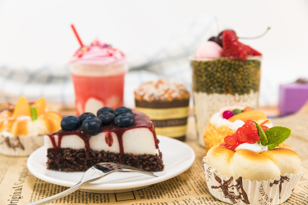 茶餐厅甜品下午茶小蛋糕图片