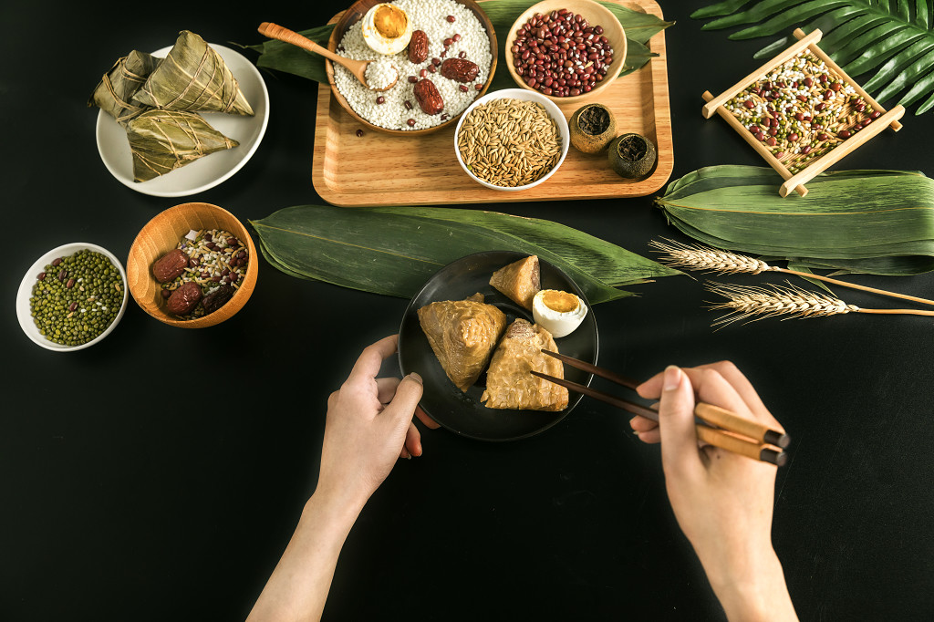 端午节粽子端午节美食绿色简约清新625端午节节日海报背景素材端午节促销海报端午节banner端午节背景端午节日包粽子食材图片