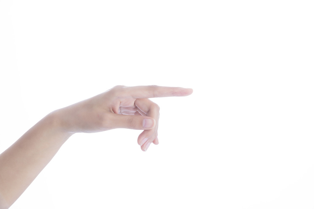 女士柔美手势手部动作背景图片