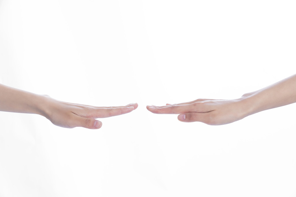 女士柔美手势手部动作背景图片