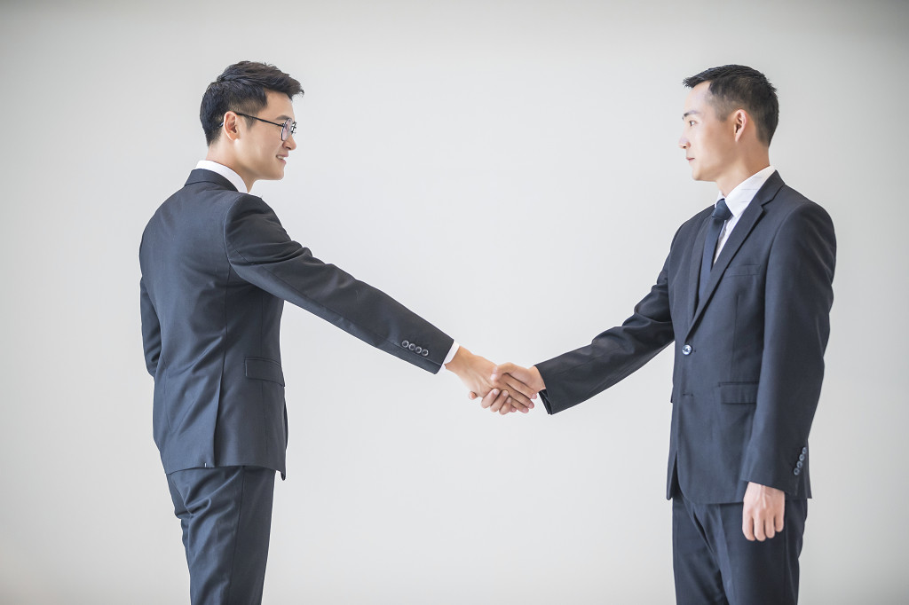 商务老板办公形象图片