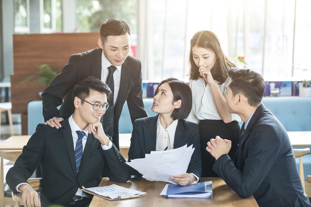 创业商务团队工作形象图片