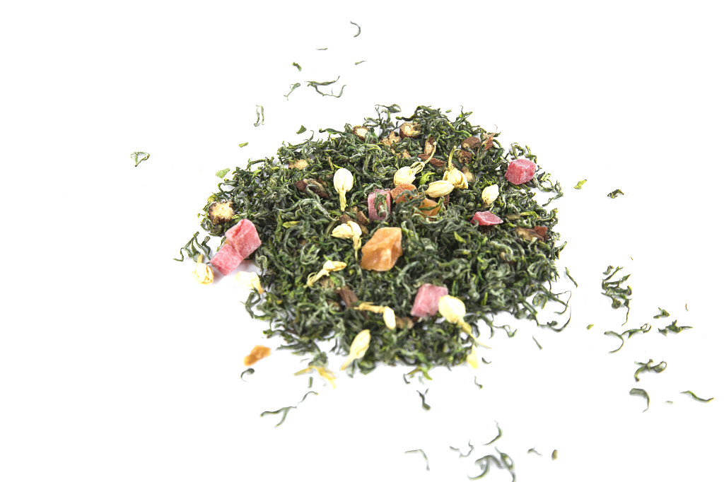 春季茶水绿茶背景图片