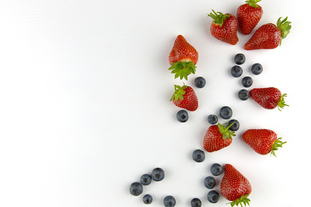 清新简洁水果背景图片