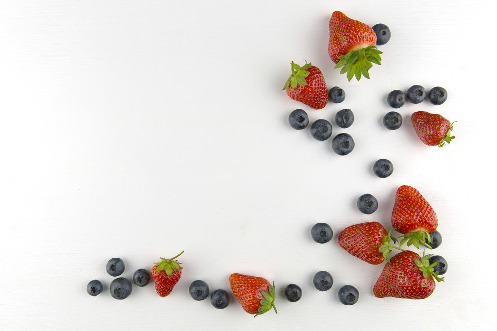 清新简洁水果背景图片